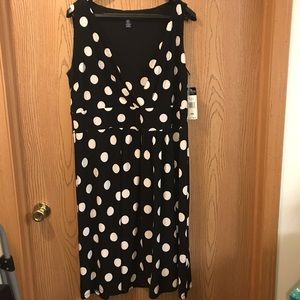 NWT Chaps polka dot dress